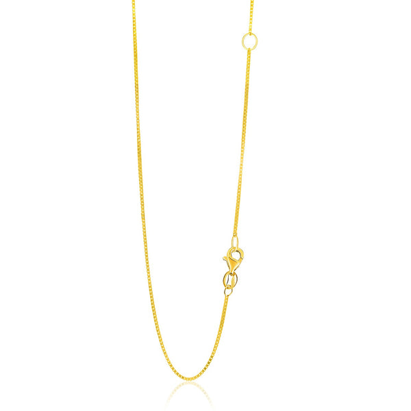 14k Yellow Gold Adjustable Box Chain (0.80 mm) - Premium Chains - Just $363.99! Shop now at Pulse Designer Fashion