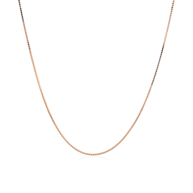 14k Rose Gold Classic Box Chain (0.60 mm) - Premium Chains - Just $212.99! Shop now at Pulse Designer Fashion