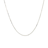 14k White Gold Classic Box Chain (0.45 mm) - Premium Chains - Just $183.99! Shop now at Pulse Designer Fashion