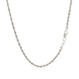 14k White Gold Light Rope Chain (2.00 mm) - Premium Chains - Just $289.99! Shop now at Pulse Designer Fashion