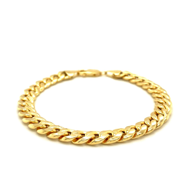 10k Yellow Gold Light Miami Cuban Bracelet (8.00 mm) - Premium Bracelets - Just $1796.99! Shop now at Pulse Designer Fashion