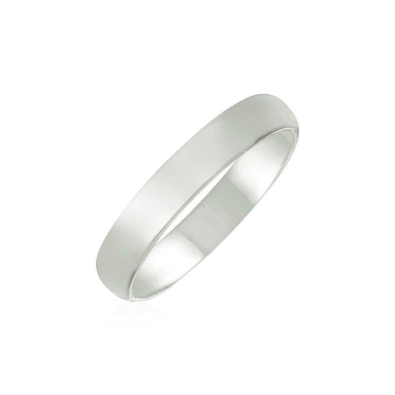 14k White Gold Comfort Fit Wedding Band(4.00 mm) - Premium Rings - Just $210.99! Shop now at Pulse Designer Fashion