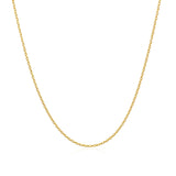 14k Yellow Gold Oval Cable Link Chain (0.97 mm) - Premium Chains - Just $199.99! Shop now at Pulse Designer Fashion