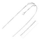 Sterling Silver Adjustable Piatto Chain (1.50 mm) - Premium Chains - Just $44.99! Shop now at Pulse Designer Fashion