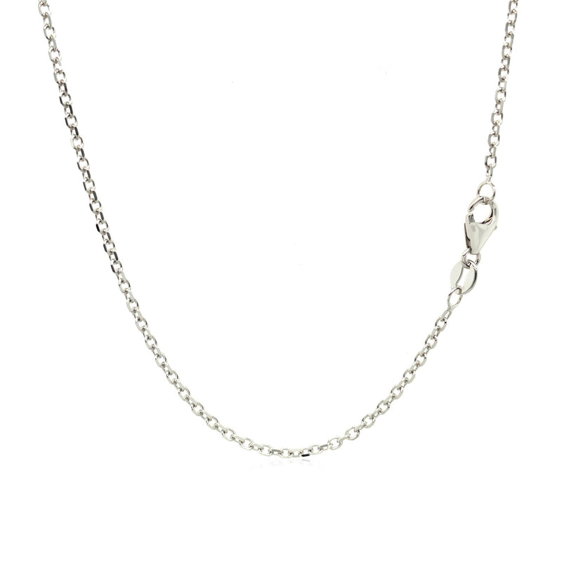 14k White Gold Adjustable Cable Chain (1.50 mm) - Premium Chains - Just $447.99! Shop now at Pulse Designer Fashion