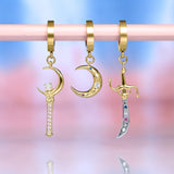 Mister Crystal Wand Earring - Premium Earrings - Just $64.75! Shop now at Pulse Designer Fashion