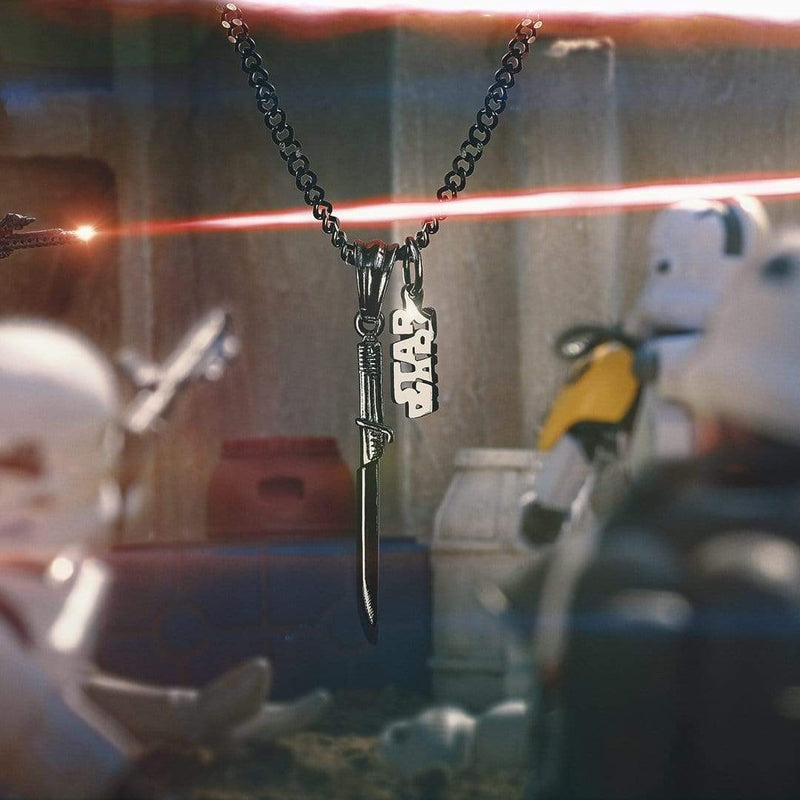 Star Wars™ Darksaber Necklace - Premium Necklaces - Just $89.50! Shop now at Pulse Designer Fashion