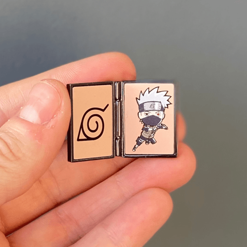 Naruto™ Kakashi Icha Icha Pin - Premium Earrings - Just $31.75! Shop now at Pulse Designer Fashion