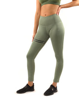 Huntington Set - Leggings & Sports Bra - Olive Green - Premium Legging - Just $60.25! Shop now at Pulse Designer Fashion