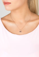 Heart Mum Pendant Necklace Silver - Premium Necklaces - Just $125! Shop now at Pulse Designer Fashion