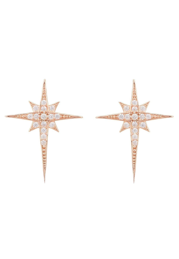 North Star Small Stud Earrings Rosegold - Premium Earrings - Just $85! Shop now at Pulse Designer Fashion