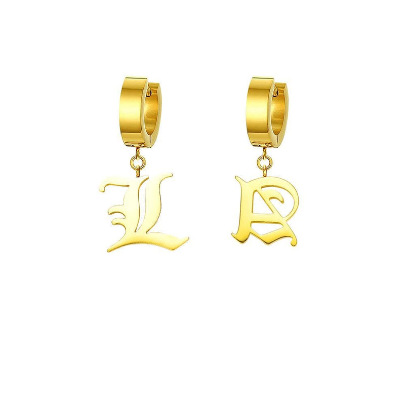 Mister Old English LA Earrings - Premium Earrings - Just $89.50! Shop now at Pulse Designer Fashion