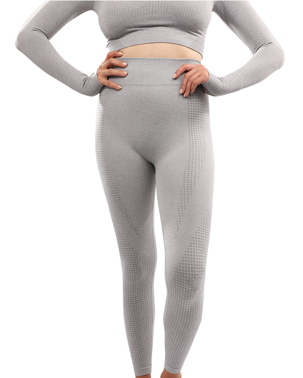 Fratessa Seamless Legging - Grey - Premium Seamless Legging - Just $44.50! Shop now at Pulse Designer Fashion