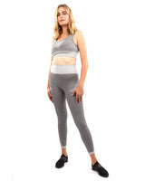 Isalda Seamless Leggings & Sports Bra Set - Grey - Premium Seamless Leggings & Sports Bra Set - Just $99.50! Shop now at Pulse Designer Fashion