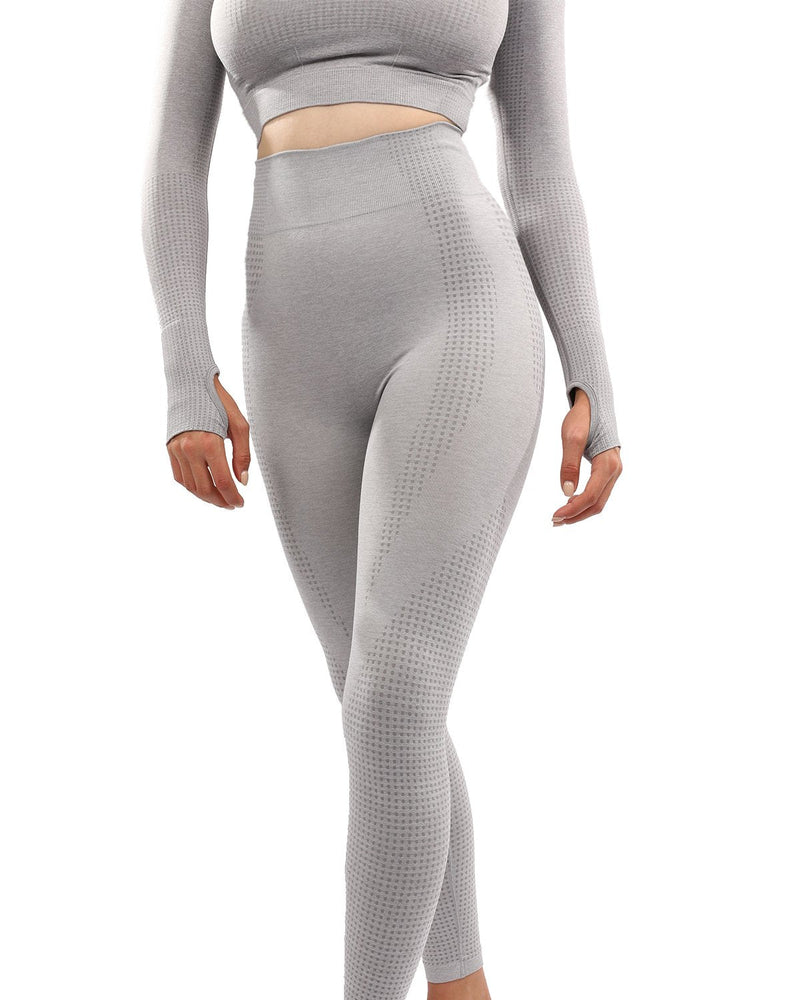 Fratessa Seamless Legging - Grey - Premium Seamless Legging - Just $44.50! Shop now at Pulse Designer Fashion