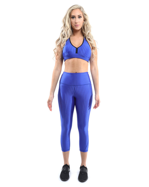 Firenze Activewear Set - Leggings & Sports Bra - Blue - Premium Leggings - Just $89.50! Shop now at Pulse Designer Fashion