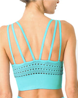 Mesh Seamless Set - Aqua - Premium Seamless Set - Just $68.50! Shop now at Pulse Designer Fashion