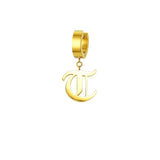 Mister Old English Initial Earrings - Premium Earrings - Just $89.50! Shop now at Pulse Designer Fashion