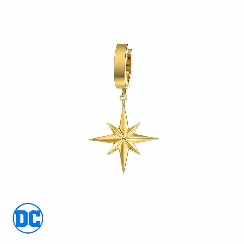 DC Comics™ Gold Star Earring - Premium Earrings - Just $106! Shop now at Pulse Designer Fashion