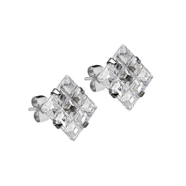 Mister Square Stud Earrings - Premium Earrings - Just $31.75! Shop now at Pulse Designer Fashion