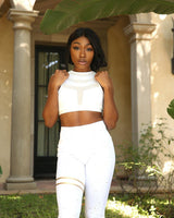 Pescara Legging - White - Premium Legging - Just $41! Shop now at Pulse Designer Fashion