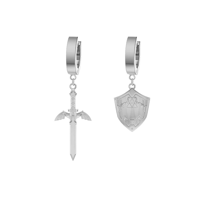 Mister Sword & Shield Earrings - Premium Earrings - Just $92.75! Shop now at Pulse Designer Fashion