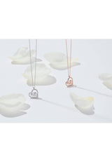 Heart Mum Pendant Necklace Silver - Premium Necklaces - Just $125! Shop now at Pulse Designer Fashion