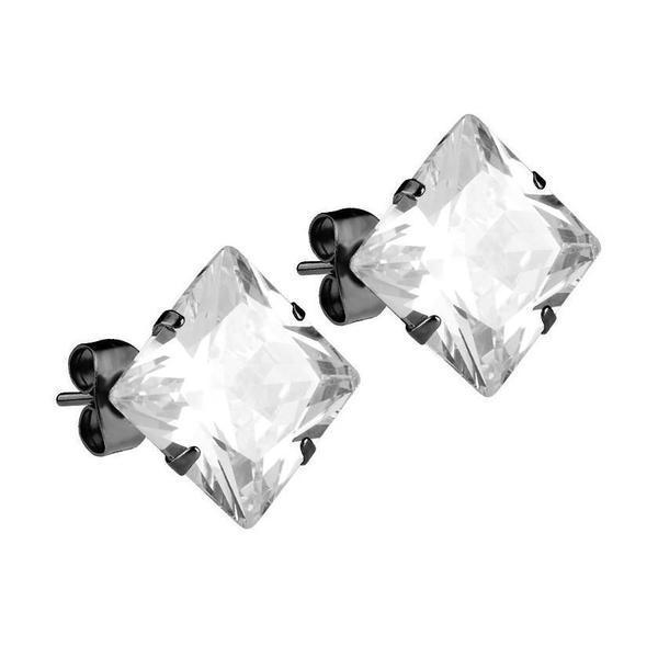 Mister Square Stud Earrings - Premium Earrings - Just $31.75! Shop now at Pulse Designer Fashion