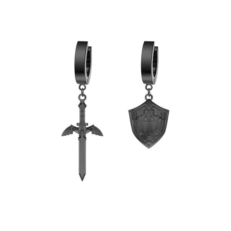 Mister Sword & Shield Earrings - Premium Earrings - Just $92.75! Shop now at Pulse Designer Fashion