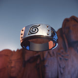 Naruto™ Hidden Leaf Village Headband Ring - Premium Rings - Just $76.25! Shop now at Pulse Designer Fashion