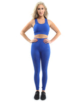 SALE! 50% OFF! Milano Seamless Set - Leggings & Sports Bra - Blue - Premium Legging - Just $96! Shop now at Pulse Designer Fashion