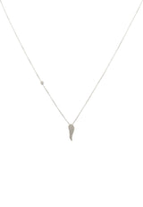 Angel Wing Small Pendant Necklace - Premium Necklaces - Just $125! Shop now at Pulse Designer Fashion