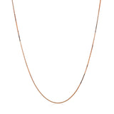 14k Rose Gold Classic Box Chain 0.45mm - Premium Chains - Just $104.99! Shop now at Pulse Designer Fashion