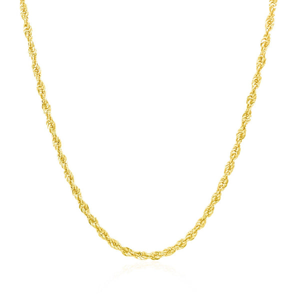 2.0mm 14k Yellow Gold Light Rope Chain - Premium Chains - Just $251.99! Shop now at Pulse Designer Fashion