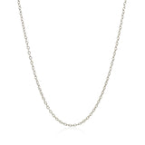 18k White Gold Round Cable Chain 1.5mm - Premium Chains - Just $483.99! Shop now at Pulse Designer Fashion