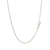 18k White Gold Round Cable Chain 1.5mm - Premium Chains - Just $483.99! Shop now at Pulse Designer Fashion