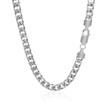 5.8mm 14k White Gold Solid Miami Cuban Chain - Premium Chains - Just $6710.99! Shop now at Pulse Designer Fashion