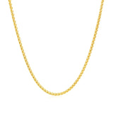 14k Yellow Gold Round Wheat Chain 1.5mm - Premium Chains - Just $676.99! Shop now at Pulse Designer Fashion