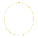 14k Two Tone Gold Love Necklace - Premium Necklaces - Just $451.99! Shop now at Pulse Designer Fashion