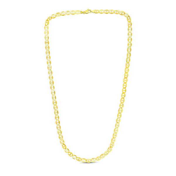 5.5mm 14k Yellow Gold Mariner Link Chain - Premium Chains - Just $1325.99! Shop now at Pulse Designer Fashion