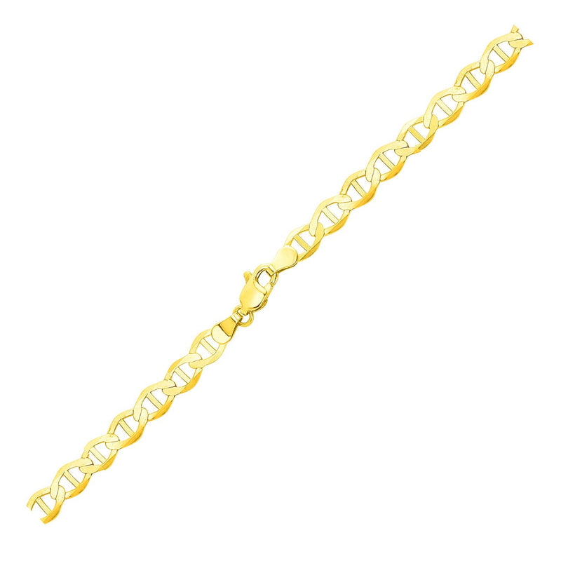 5.5mm 14k Yellow Gold Mariner Link Chain - Premium Chains - Just $1325.99! Shop now at Pulse Designer Fashion