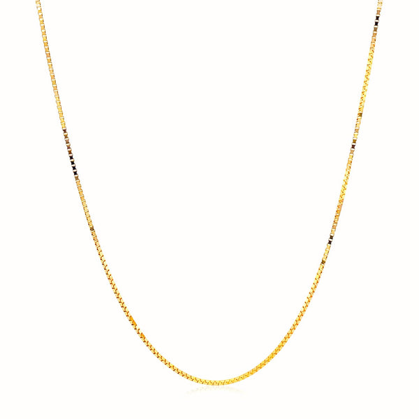 14k Yellow Gold Adjustable Box Chain 0.7mm - Premium Chains - Just $336.99! Shop now at Pulse Designer Fashion