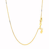 14k Yellow Gold Adjustable Box Chain 0.7mm - Premium Chains - Just $336.99! Shop now at Pulse Designer Fashion