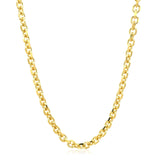 4.0mm 14k Yellow Gold Diamond Cut Cable Link Chain - Premium Chains - Just $2142.99! Shop now at Pulse Designer Fashion