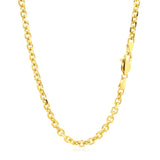 4.0mm 14k Yellow Gold Diamond Cut Cable Link Chain - Premium Chains - Just $2142.99! Shop now at Pulse Designer Fashion