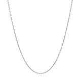 14k White Gold Round Cable Link Chain 1.2mm - Premium Chains - Just $266.99! Shop now at Pulse Designer Fashion