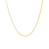 14k Yellow Gold Diamond Cut Rolo Chain 1.1mm - Premium Chains - Just $235.99! Shop now at Pulse Designer Fashion