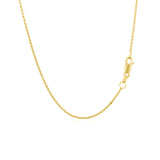 14k Yellow Gold Diamond Cut Rolo Chain 1.1mm - Premium Chains - Just $235.99! Shop now at Pulse Designer Fashion