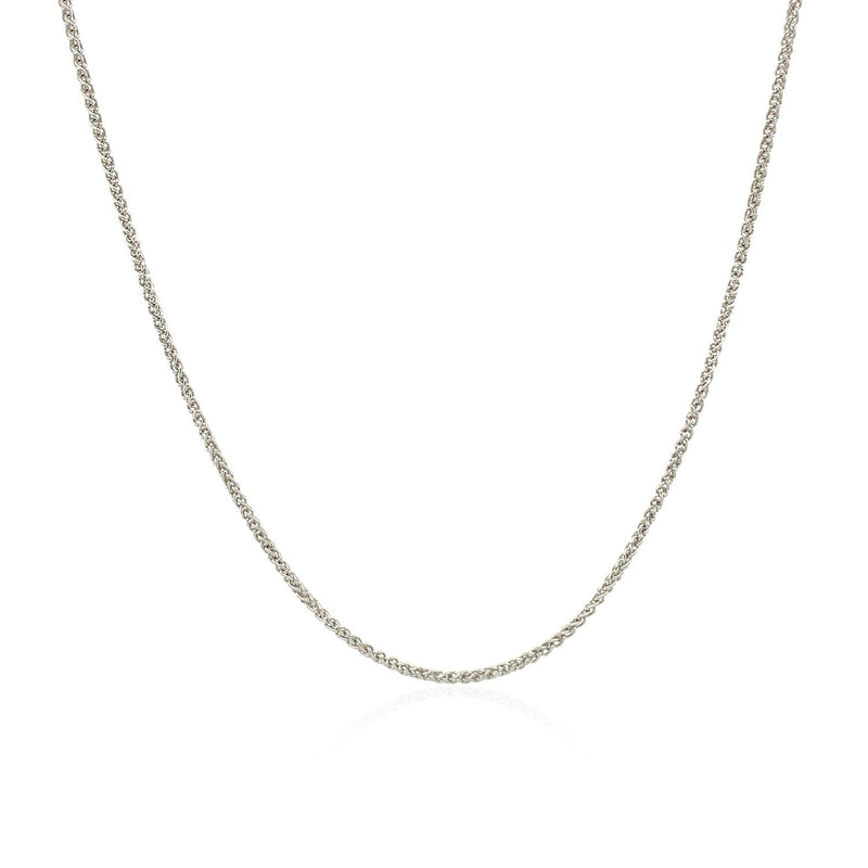 10k White Gold Wheat Chain 1.0mm - Premium Chains - Just $216.99! Shop now at Pulse Designer Fashion