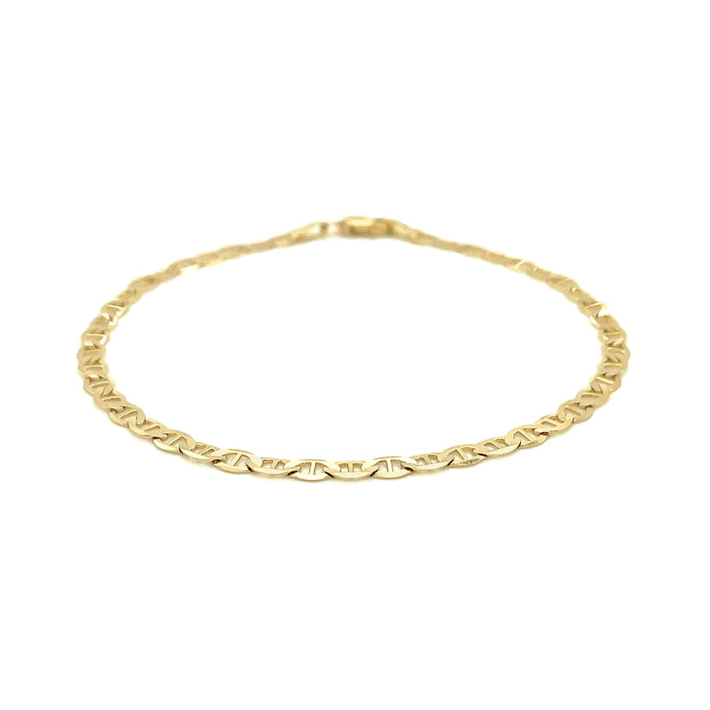 3.2mm 14k Yellow Gold Mariner Link Bracelet - Premium Bracelets - Just $334.99! Shop now at Pulse Designer Fashion